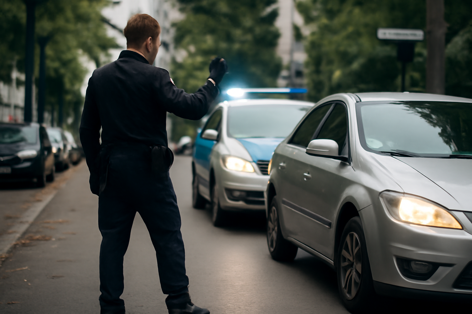 Polizist bei Verkehrskontrolle in Reinickendorf leicht verletzt
