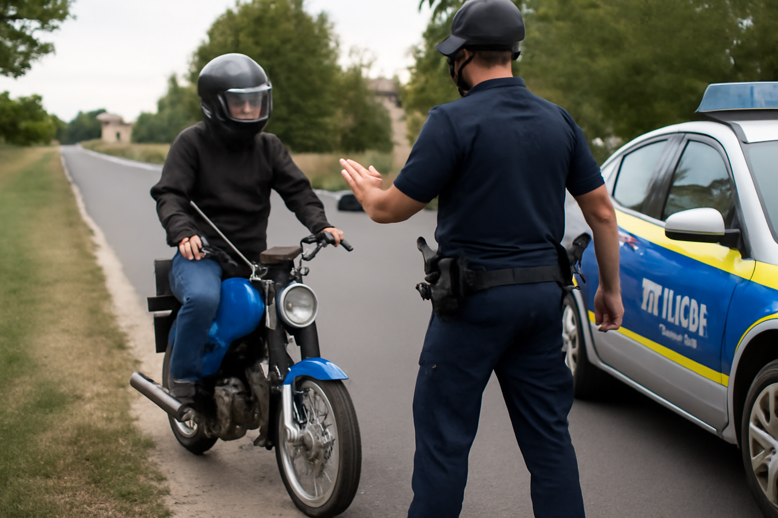 Zossen: Polizei stoppt Moped mit technischer Veränderung