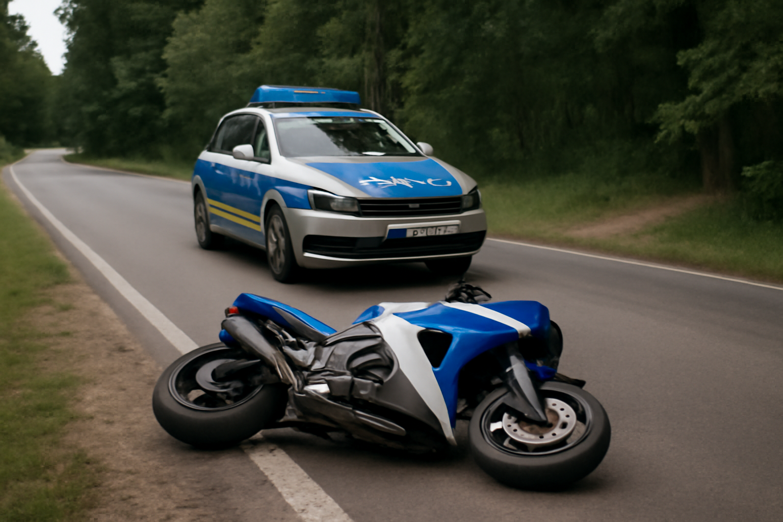 Motorradfahrer in Jüterbog nach Fluchtversuch gestürzt