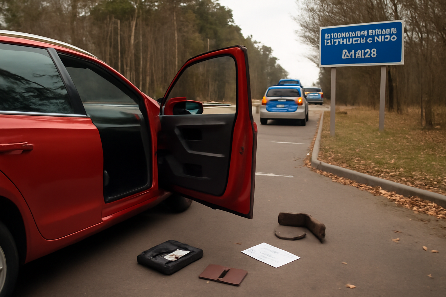 Trickdiebstahl auf Autobahnparkplatz bei Jühnsdorfer Heide