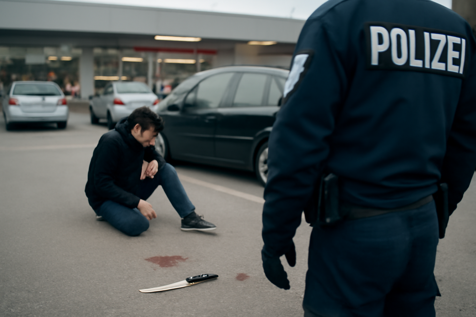 Mitte: 18-Jähriger bei Streit auf Parkplatz mit Messer verletzt