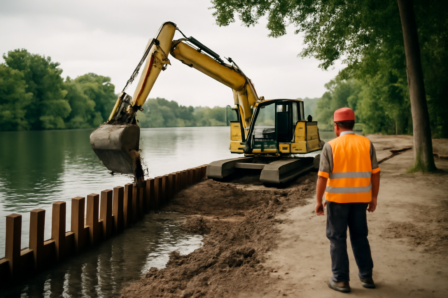 Bezirksamt Mitte setzt Arbeiten am Nordufer des Plötzensees fort