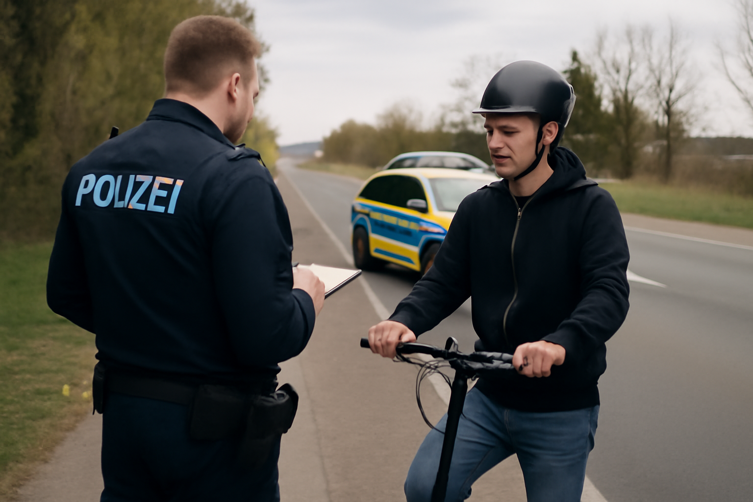 Polizei stoppt in Genshagen E-Scooter-Fahrer ohne erforderliche Fahrerlaubnis