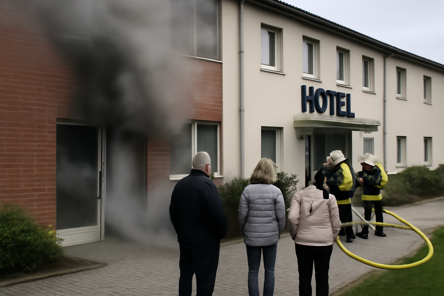 Küchenbrand in Restaurant in Großbeeren: Hotel vorsorglich evakuiert