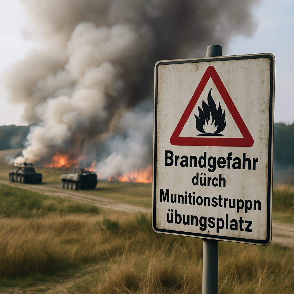 Brandgefahr und Rauchentwicklung: Die Sorgen um Truppenübungsplätze