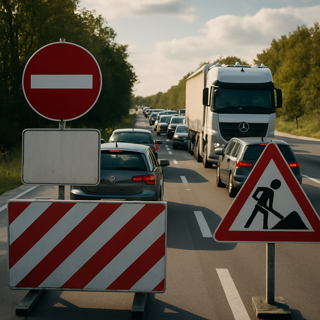 Verkehrschaos in Brandenburg: Die Sperrung der B101 und ihre Auswirkungen