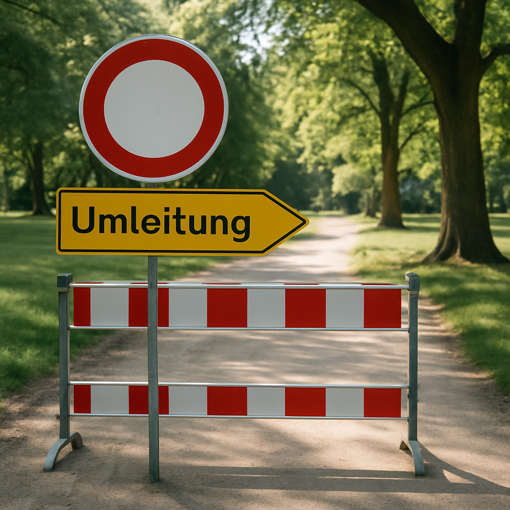 Neue Umleitung im Ludwigsfelder Preußenpark: Was Du wissen musst