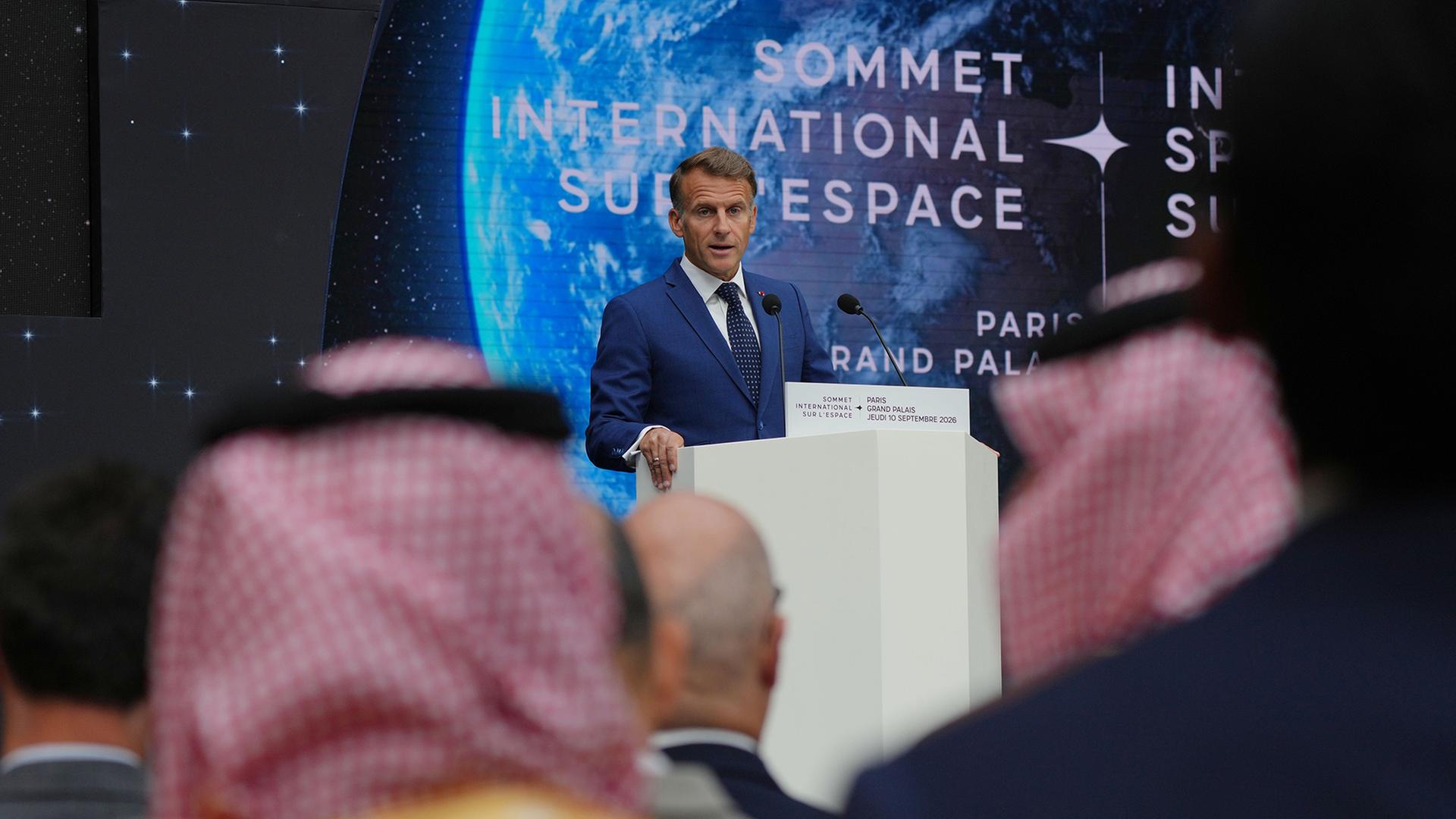 Weltraumgipfel in Paris: Macron setzt auf Fortschritt für Europa