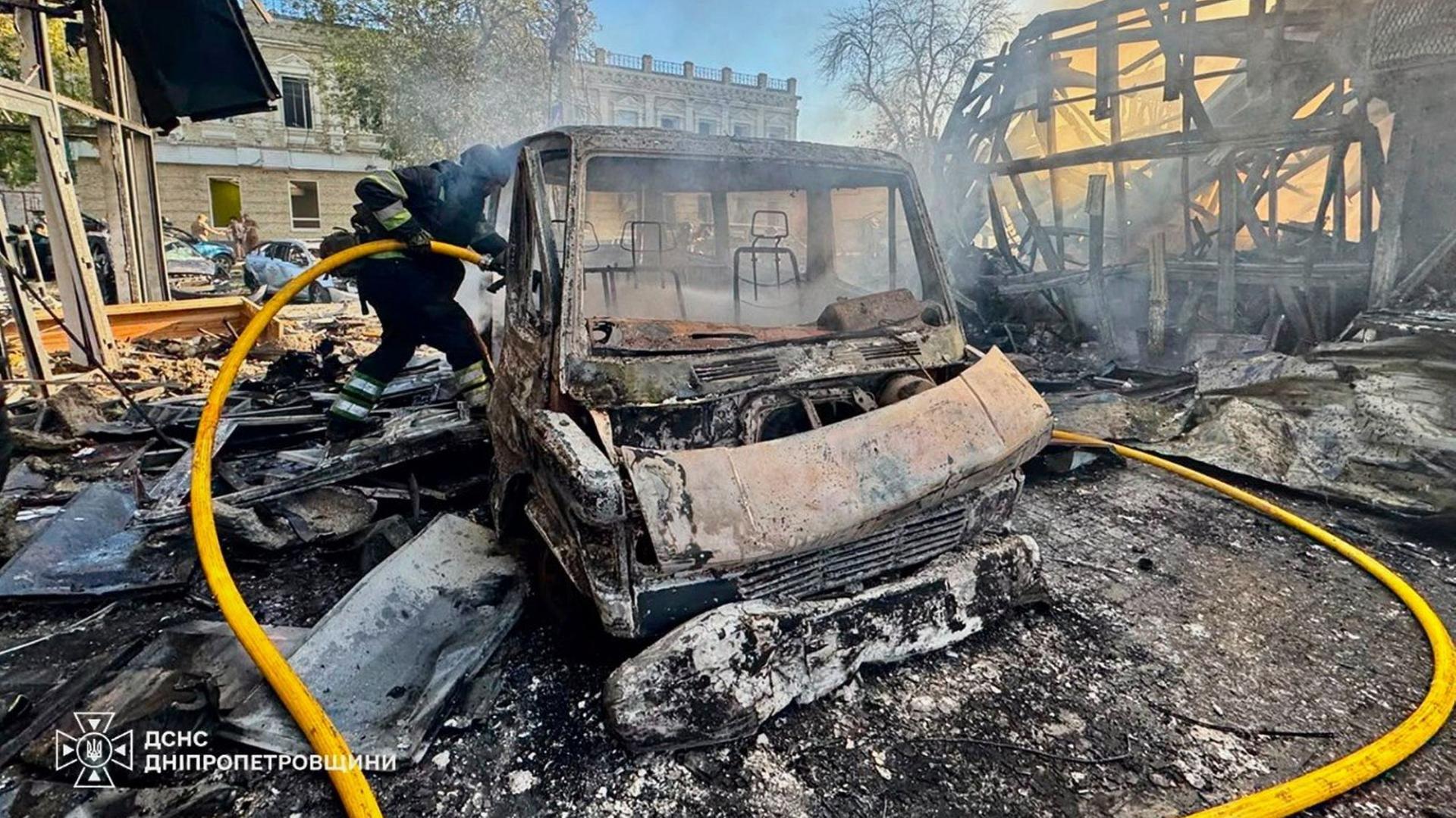 Ukraine: Fünf Tote bei Angriff auf Einkaufszentrum in Pawlohrad