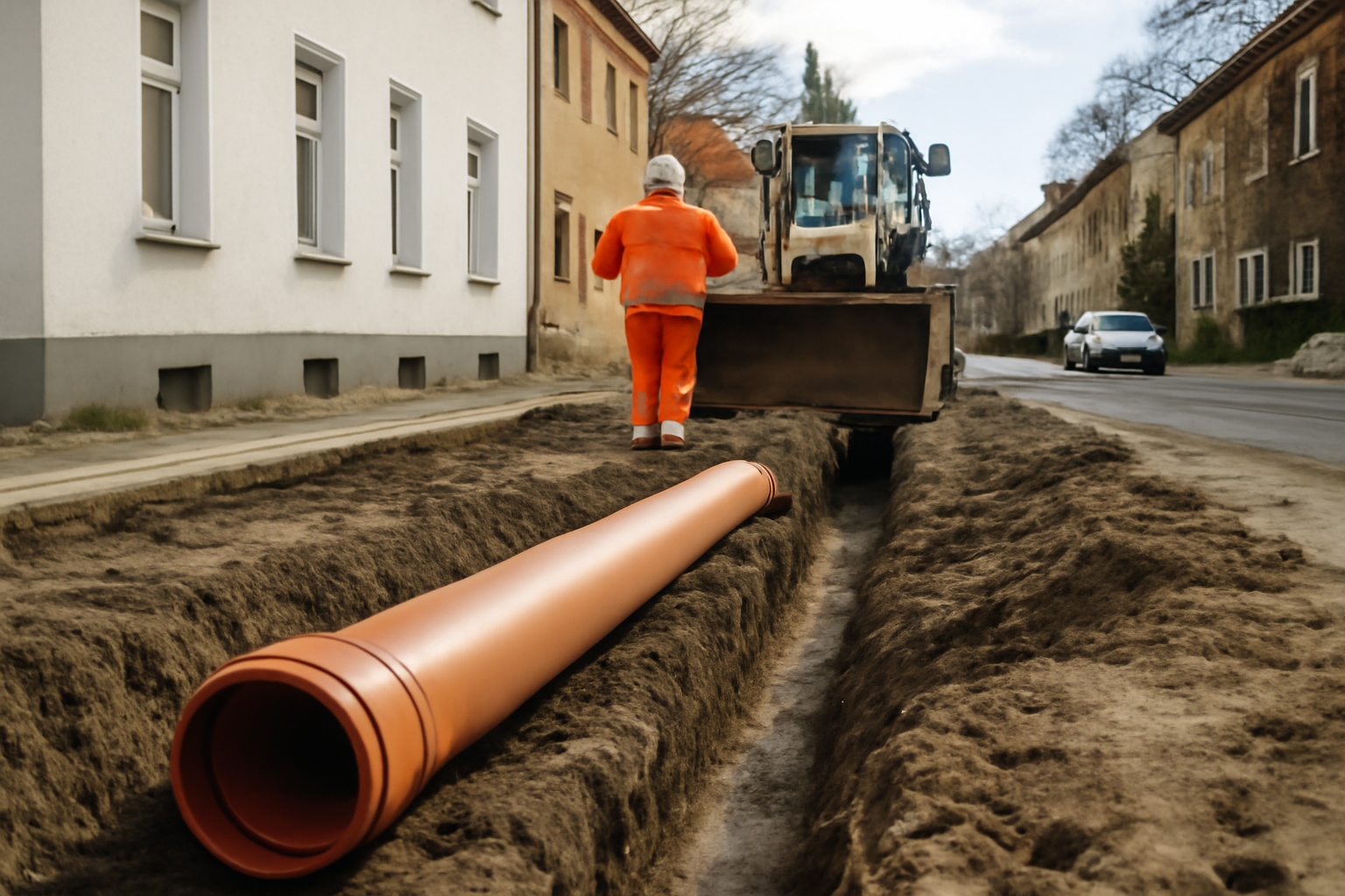 Sanierung der Schmutzwasserleitungen in der Geschwister-Scholl-Straße